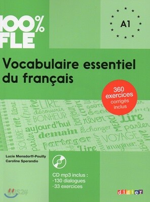 100% FLE - Vocabulaire essentiel du francais A1, m. MP3-CD (Paperback)
