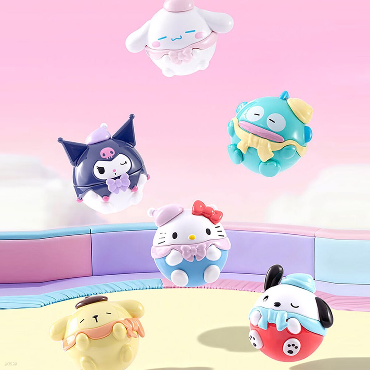산리오 동글 오뚝이 시리즈(단품)/캐릭터 랜덤 굿즈