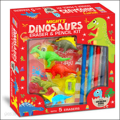 Mighty Dinosaurs Eraser & Pencil Kit