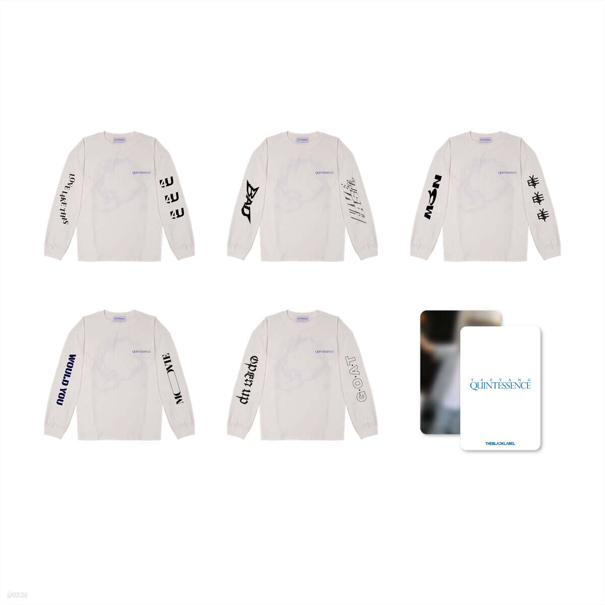 [TAEYANG 'QUINTESSENCE'] LONG SLEEVE SET (RANDOM)
