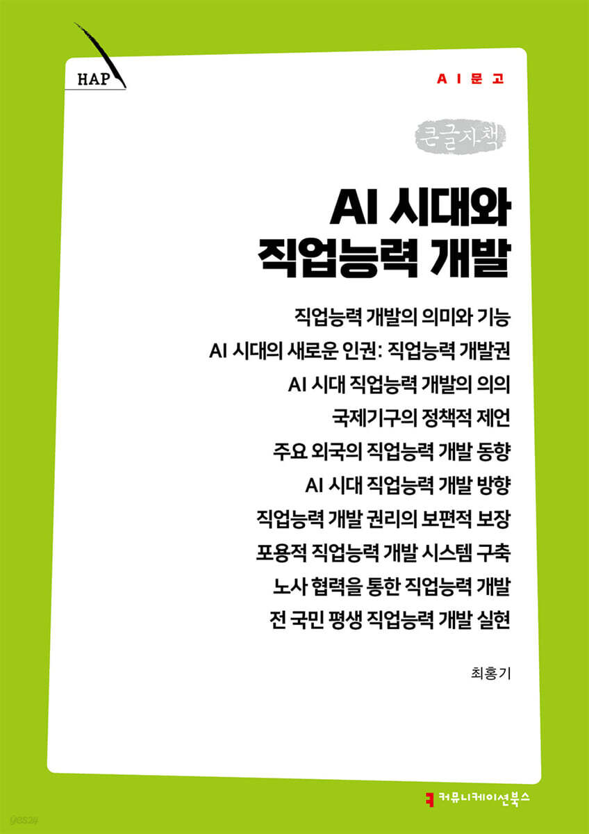 AI 시대와 직업능력 개발 (큰글자책)