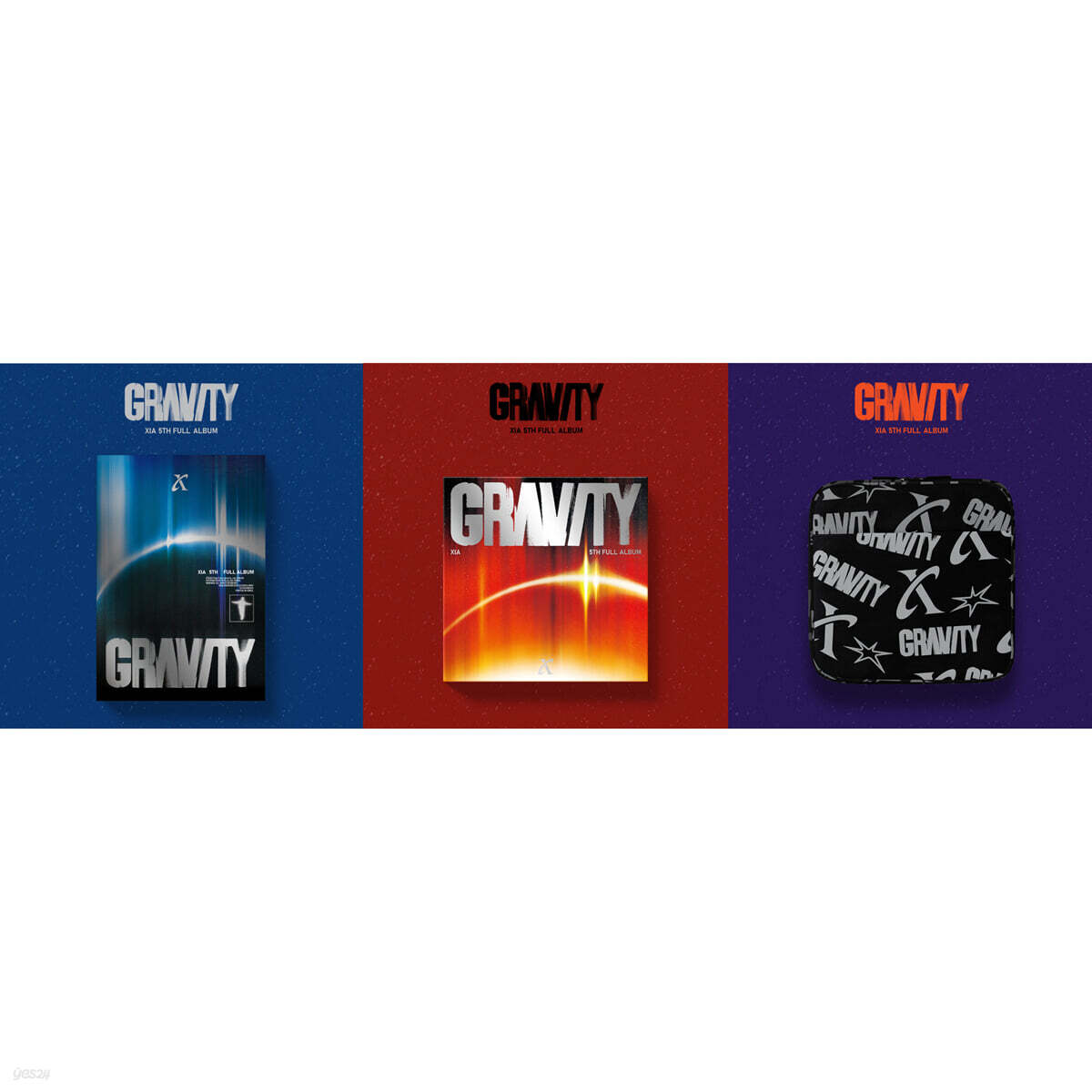 김준수 (XIA) - 5th FULL ABLUM [GRAVITY][Cosmic Ver. + Orbit Ver. + Solar Ver. SET]