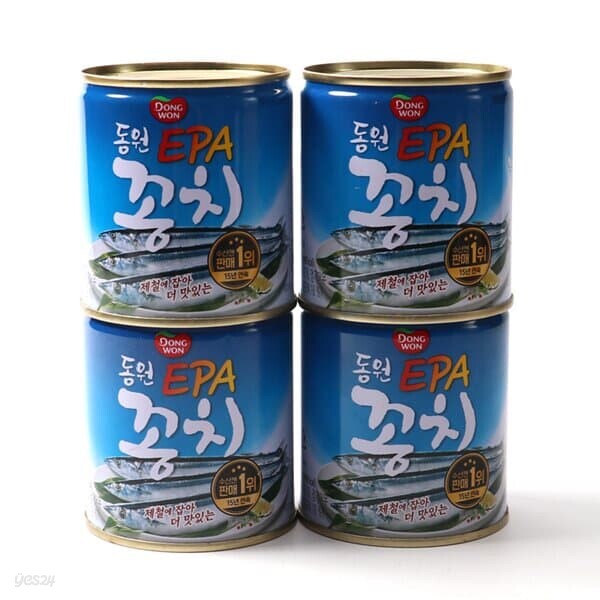 동원 EPA 꽁치 통조림 280g x 4캔 / 반찬 꽁치캔