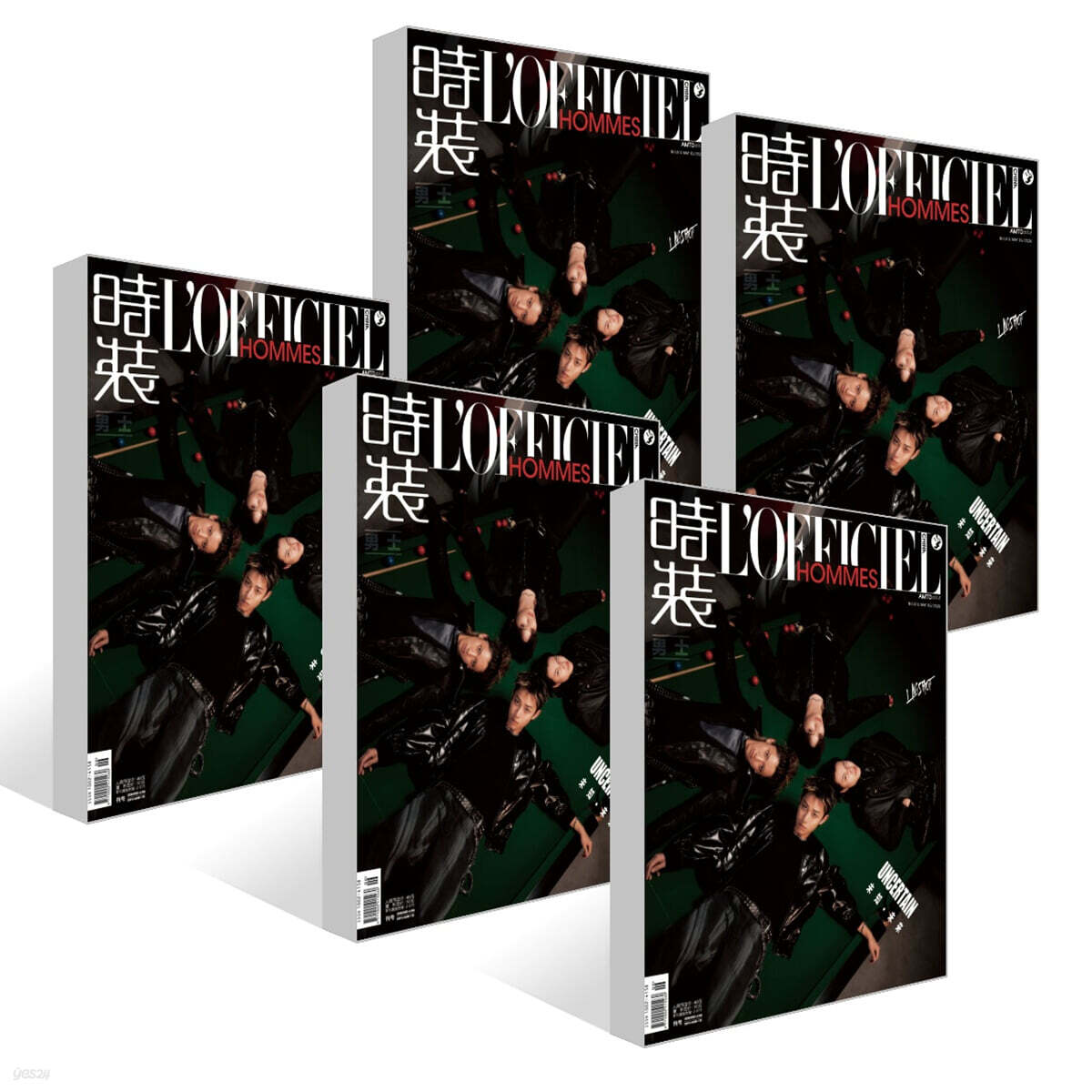 [5종 세트] L'Officiel Hommes 時裝男士 로피시엘 옴므 시장남사 중국 2026년 05월호 : LNGSHOT 롱샷 (잡지 5권 + 포토카드 30장 + 포스터 4장)