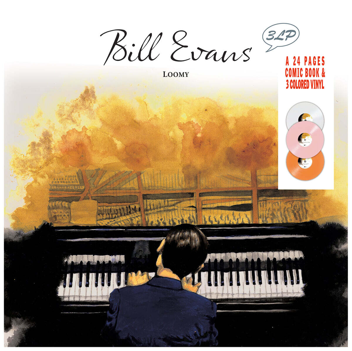 Bill Evans (빌 에반스) - LOOMY [화이트 & 핑크 & 오렌지 컬러 3LP]