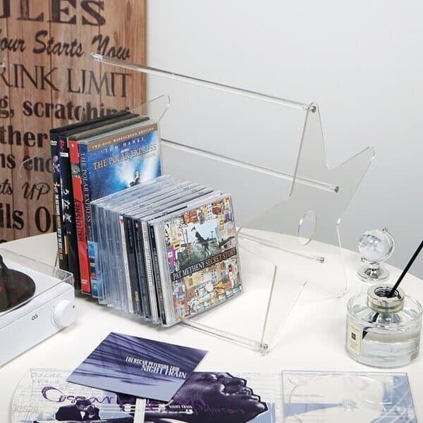 깔끔한 인테리어 투명 아크릴 앨범 DVD CD 정리함