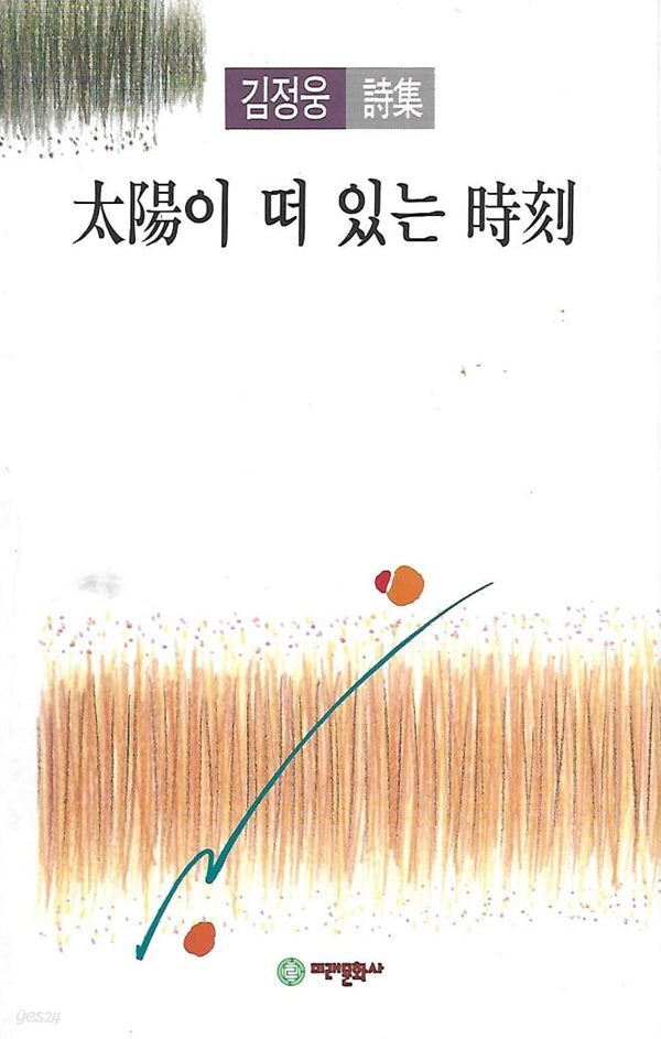 김정웅 시집(초판본) - 태양이 떠 있는 시각