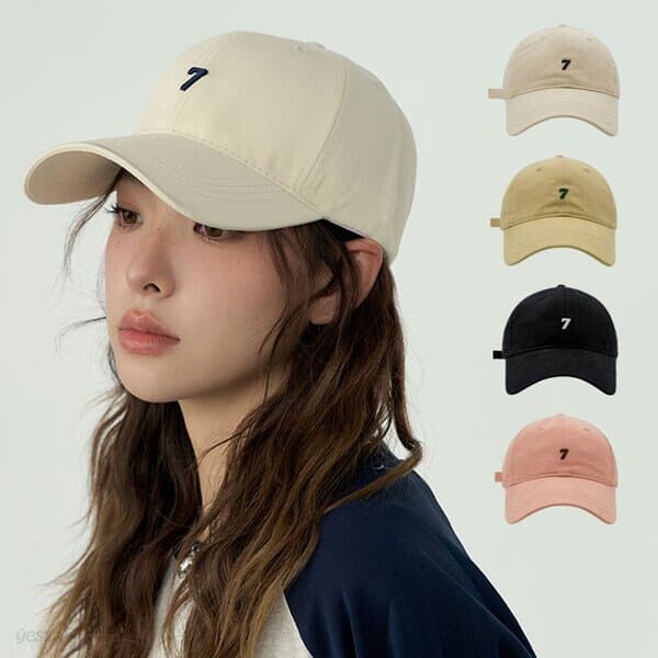 7레터링 캡모자 볼캡 야구모자 여성 남성 코튼 대두 모자