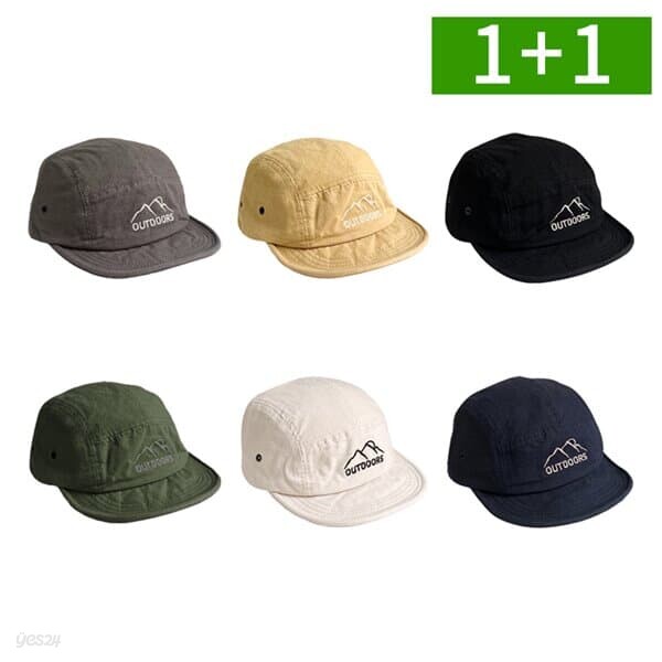 1+1 캡프캡 여성볼캡모자 숏챙 나일론 여름