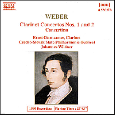  : Ŭ󸮳 ְ 1, 2 (Weber : Clarinet Concertos No.1, No.2)(CD) - Ernst Ottensamer