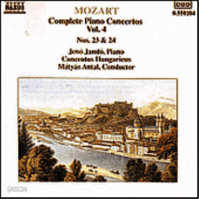 모차르트 : 피아노 협주곡 4집 - 23, 24번 (Mozart : Piano Concertos, Vol. 4 - No.23 K.488, No.24 K.491)(CD) - Jeno Jando