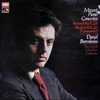 [߰] [LP] Daniel Barenboim - English Chamber Orch. / Mozart : Piano Concertos No.6 in B flat K.238, No.26 in D,K.537 "Coronation" (/ASD 3032)