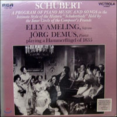 [߰] [LP] Elly Ameling-Soprano, Jorg Demus-Pianist / Schubert : A Program of Piano music and Songs (, VICS-1405) -SW45