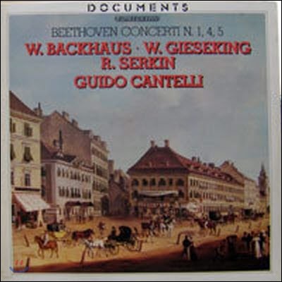 [߰] [LP]  W.Backhaus, W.Giesekinh, R.Serkin ,  - Guido Cantelli / Beethoven: Conceri No.1,4,5 (2LP,,DOC54) - SW71