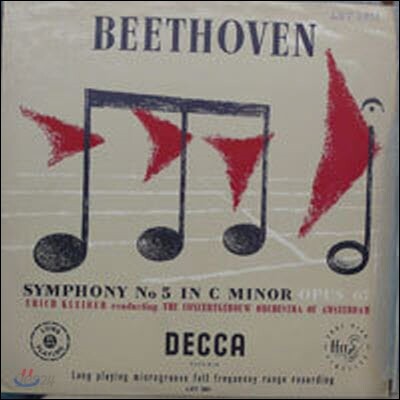 [중고] [LP] Erich Kleiber / Beethoven : Symphony No.5 in C minor Op.67 (수입/lxt2851) - sr86
