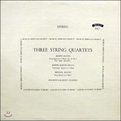 [߰] [LP] Three String Quartets / Haydn : String Quattet in C Major Op.33,No.3 The "Bird" Quartet, Joseph Martin Kraus : Goettinger Quartet in A Major, Michael Haydn: String Quattet in F Major (