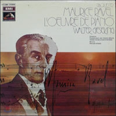 [߰] [LP] Walter Gieseking / Ravel : L`ceuvre Pour Piano - disque 2 (/06101566)