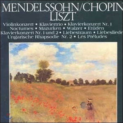 [߰] [LP] V.A. / The Classic Library Of The Great Masters (Mendelssohn/Chopin/Liszt)  (ϵڽ/6LP/srbk0165~0170)