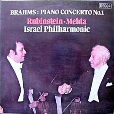 [중고] [LP] Artur Rubinstei, Zubin Mehta / Brahms : Piano Concerto No.1 (sel0368)