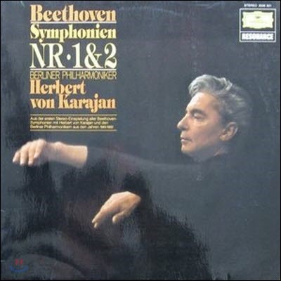 [߰] [LP] Herbert Von Karajan / Beethoven : Symphonien Nr. 1 & 2 (/2535301)