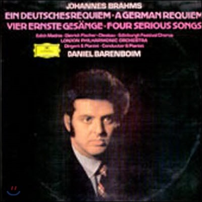 [߰] [LP] Daniel Barenboim / Brahms : A German Requiem, Four Serious Songs (2LP/sel200411)