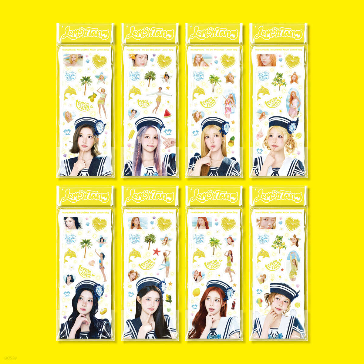 Hearts2Hearts (하츠투하츠) - 미니앨범 2집 : Lemon Tang [Sticker Ver.](스마트앨범) [8종 SET]