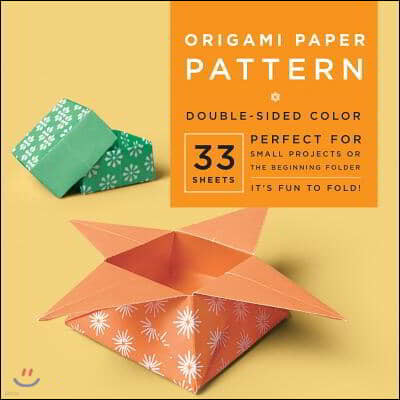 Origami Paper Pattern 6 3/4" 33 Sheets