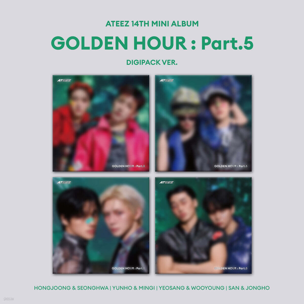 에이티즈 (ATEEZ) -  14TH MINI ALBUM [GOLDEN HOUR : Part.5][DIGIPACK UNIT VER.][4종 SET]