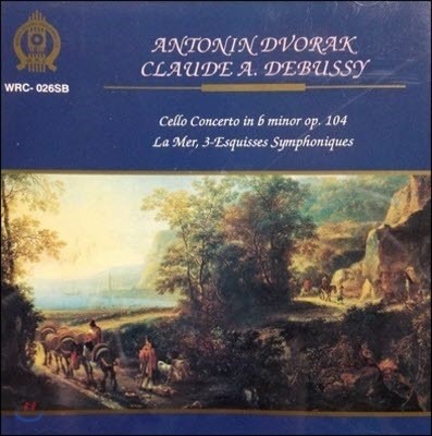[߰] Janos Starker, Herbert Von Karajan / Dvorak, Debussy: Cello Concerto, La Mer (wrc026sb)