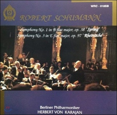 [߰] Herbert Von Karajan / Schumann: Symphony No.1,3 (wrc018sb)