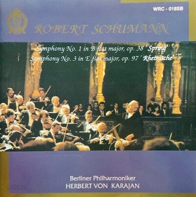 [중고] Herbert Von Karajan / Schumann: Symphony No.1,3 (wrc018sb)