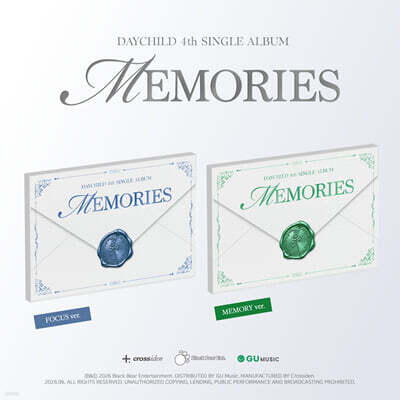 DAYCHILD - 4th Single Album: [MEMORISE] [MEMORY ver.]