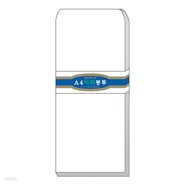 문구도매   이화 규격봉투 A4 백봉투무지 100장입 편지봉투 105 x 220mm