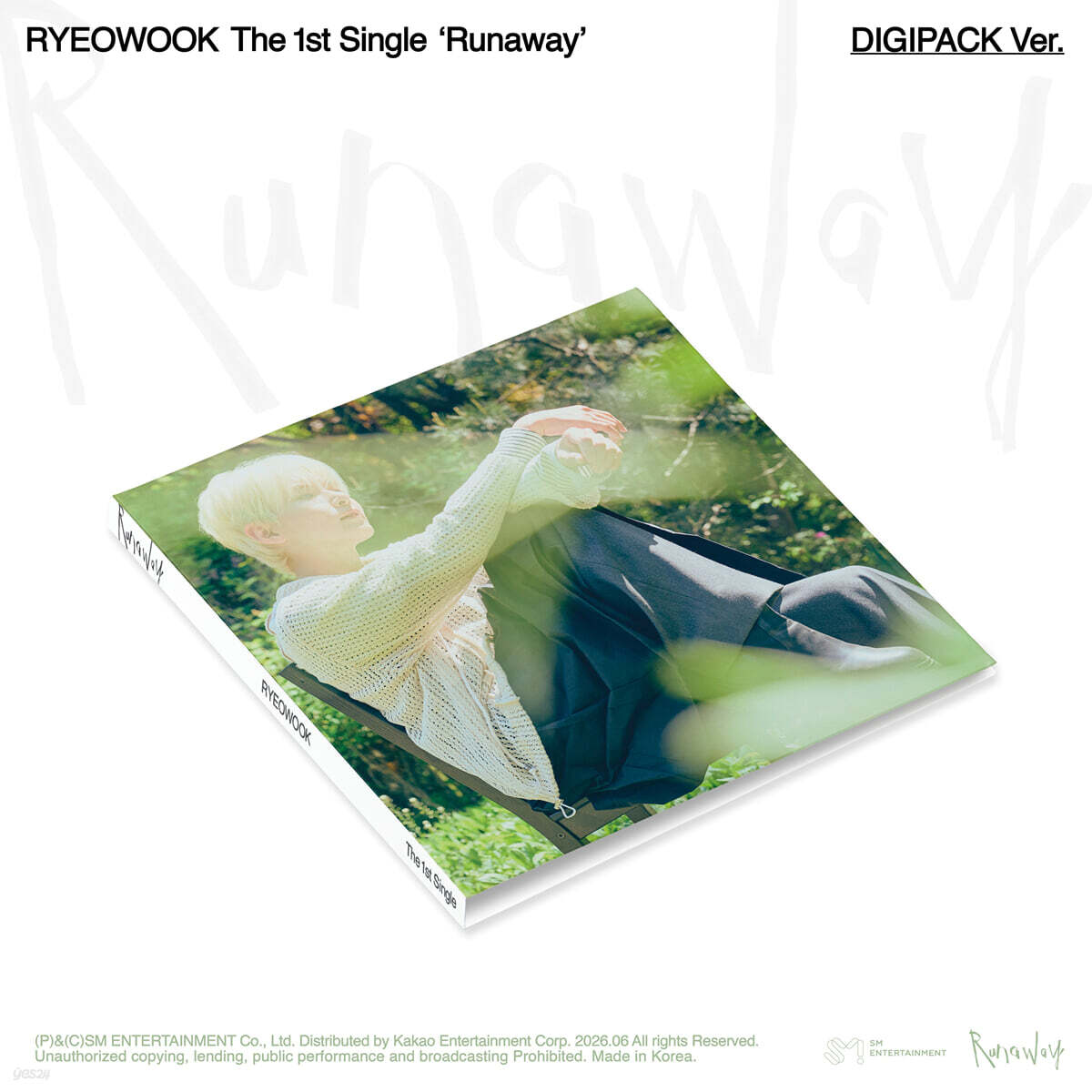 려욱 (RYEOWOOK) - 싱글앨범 1집 : Runaway [DIGIPACK Ver.]