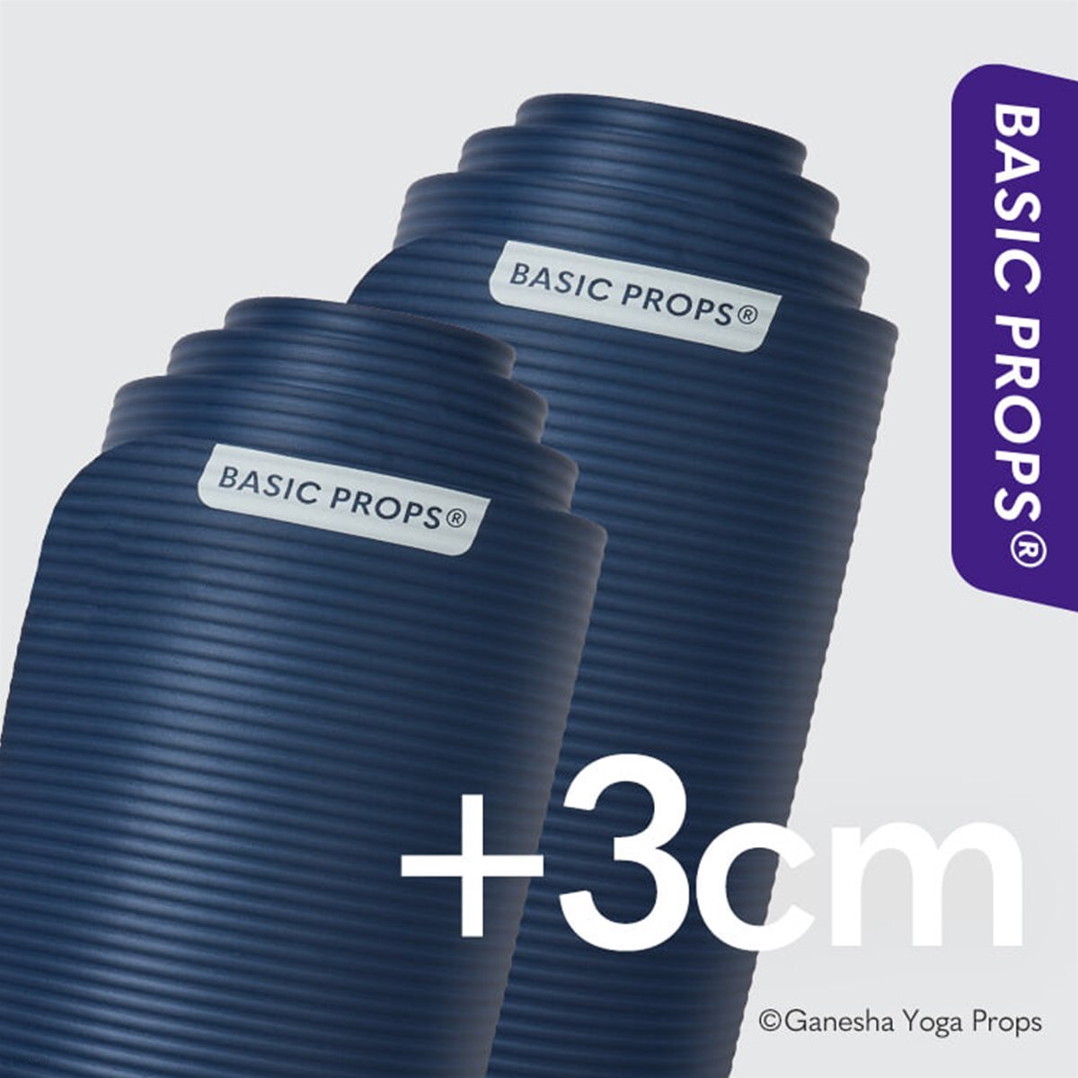 [가네샤요가프랍스] 베이직프랍스 NBR 요가매트 20mm 와이드 플러스 3cm