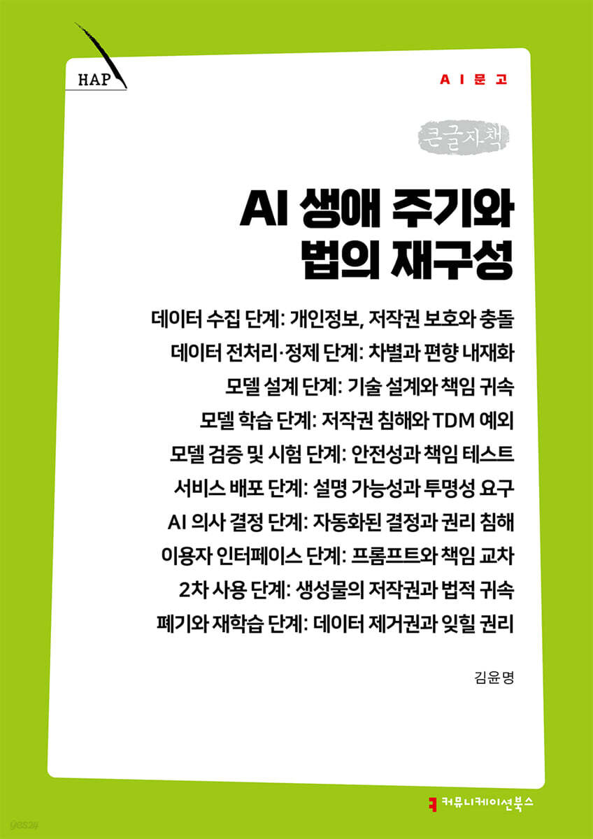 AI 생애 주기와 법의 재구성 (큰글자책)