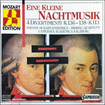 [߰] Wiener Mozart Ensemble, Mirring Quartett, Camerata Academica Salzburg / Mozart : Eine Kleine Nachtmusik (/108011)
