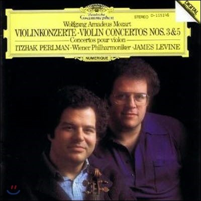 [߰] Itzhak Perlman, James Levine / Mozart : Violin Concertos Nos.3 & 5 (/d115146)