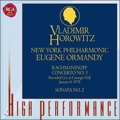 [중고] Vladimir Horowitz, Eugene Ormandy / 라흐마니노프 : 협주곡 3번, 소나타 2번 (Rachmaninov : Piano Concerto No.3 Op.30, Piano Sonata No.2 Op.36) (수입/09026636812)