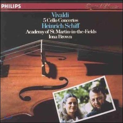 [중고] Heinrich Schiff, Iona Brown / Vivaldi : 5 Cello Concertos (dp1704)