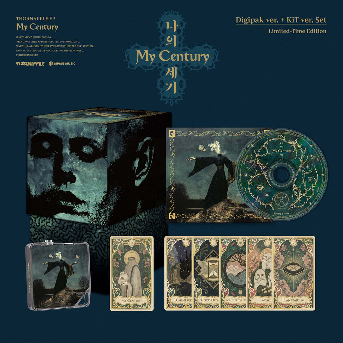 쏜애플 (THORNAPPLE) - EP : 나의 세기 (My Century) [Digipak ver. + KiT ver.][기간 한정반 세트]