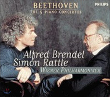 [߰] Alfred Brendel, Simon Rattle / Beethoven : The 5 Piano Concertos (/3CD/4627812)