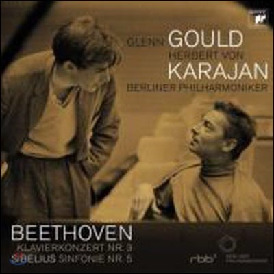 [߰] Glenn Gould, Herbert Von Karajan / 亥 : ǾƳ ְ 3 & ú콺 :  5 (Beethoven : Piano Concerto No.3 & Sibelius : Symphony No.5) (sb70254c)