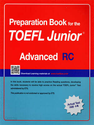 Preparation Book for the TOEFL Junior Test Focus on Question Types RC (Advanced)