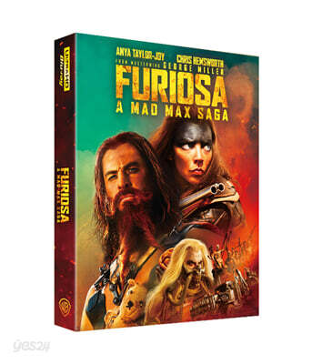 퓨리오사: 매드맥스 사가 (3-Disc, 4K UHD + BD + 블랙&크롬 BD 렌티큘러 풀슬립 B 스틸북 한정판) : 블루레이