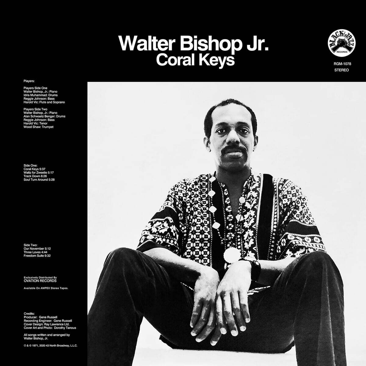 Walter Bishop Jr. (월터 비숍 주니어) - Coral Keys [블루 & 블랙 스월 컬러 LP]