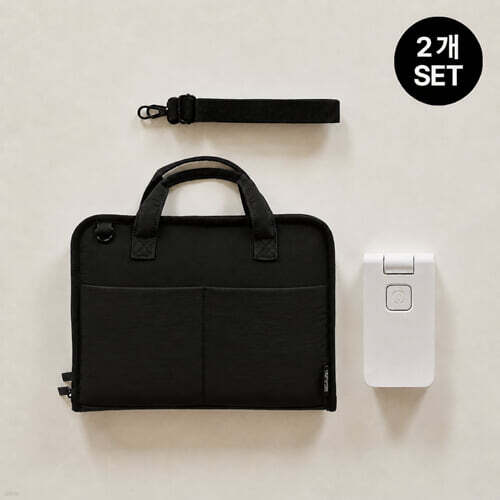 ★행사구성★[SET][리센스]북백(L) 블랙 + 폴더블 독서등