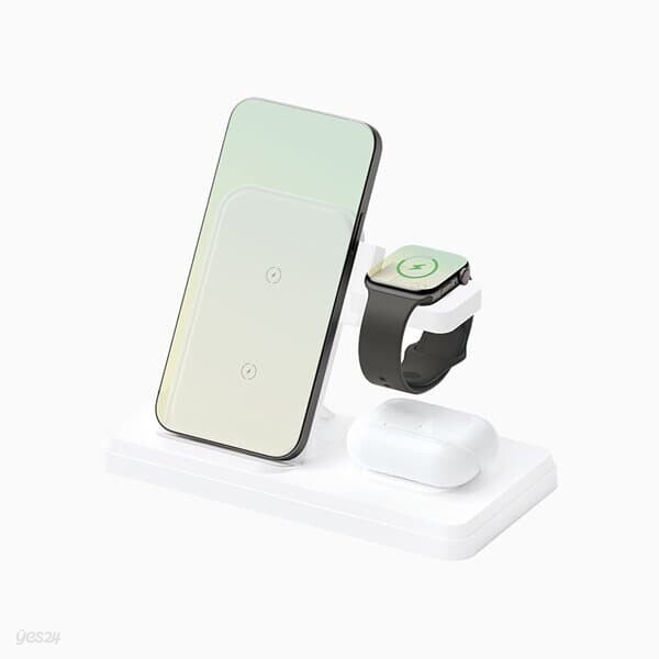 엑토 MTA-76 3 in 1 고속 무선 충전기 아이폰 갤럭시 스마트폰 워치 에어팟