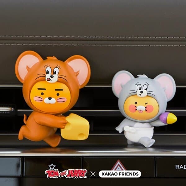 톰과 제리X카카오프렌즈 차량방향제_라이언&amp;춘식이