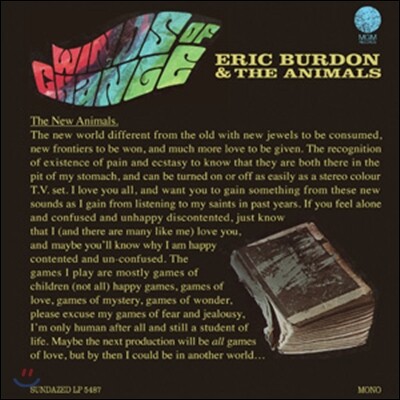 Eric Burdon & The Animals — Winds Of Change 앨범 커버